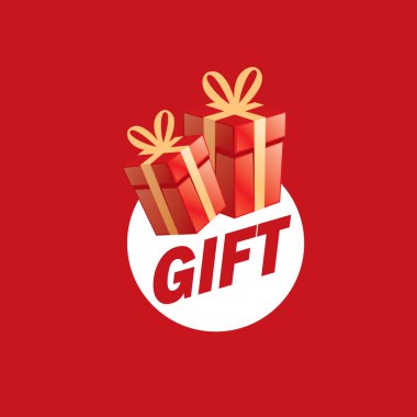 vektör logo kutusu hediyeler ile