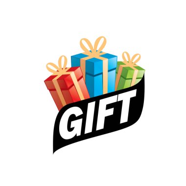 vektör logo kutusu hediyeler ile