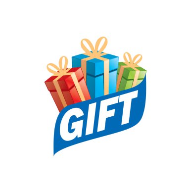 vektör logo kutusu hediyeler ile