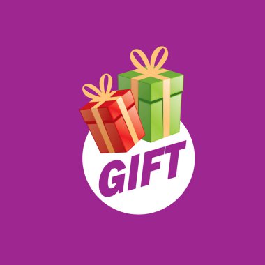 vektör logo kutusu hediyeler ile