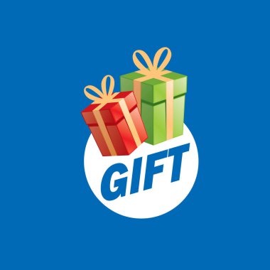 vektör logo kutusu hediyeler ile