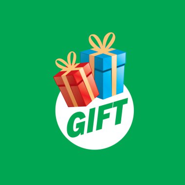 vektör logo kutusu hediyeler ile
