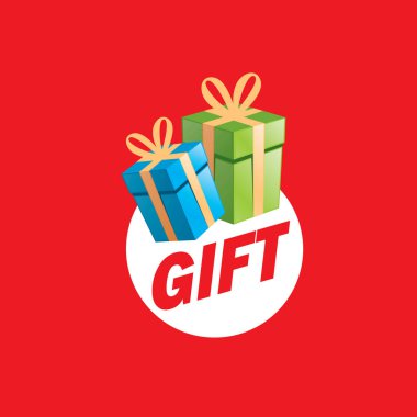 vektör logo kutusu hediyeler ile