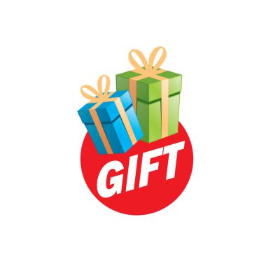 vektör logo kutusu hediyeler ile