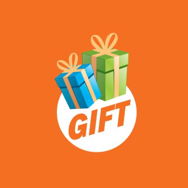 vektör logo kutusu hediyeler ile