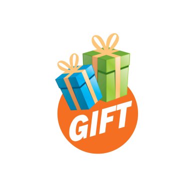 vektör logo kutusu hediyeler ile
