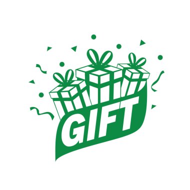 vektör logo kutusu hediyeler ile