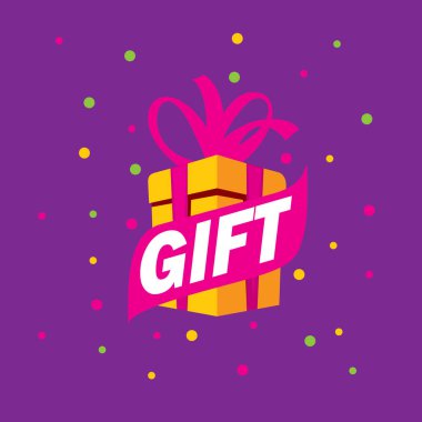 vektör logo kutusu hediyeler ile
