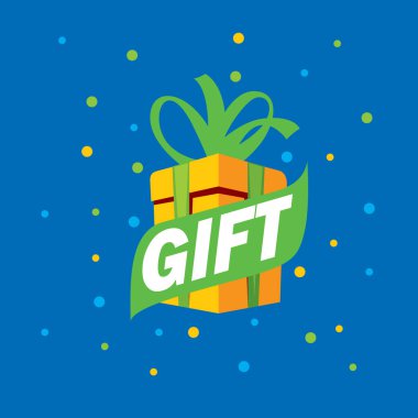 vektör logo kutusu hediyeler ile
