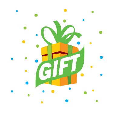 vektör logo kutusu hediyeler ile