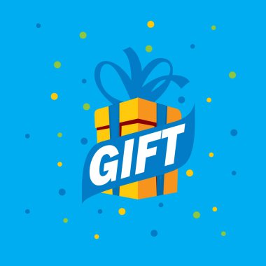 vektör logo kutusu hediyeler ile