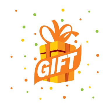 vektör logo kutusu hediyeler ile