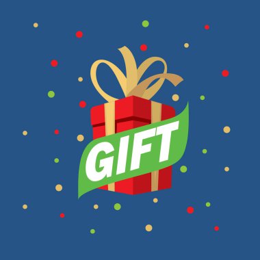 vektör logo kutusu hediyeler ile