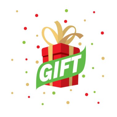 vektör logo kutusu hediyeler ile