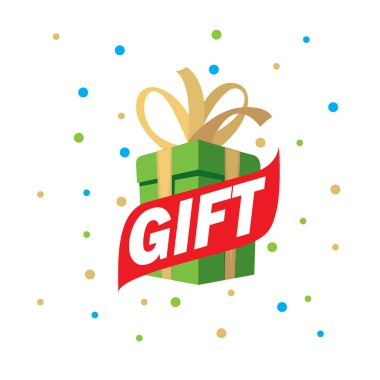vektör logo kutusu hediyeler ile