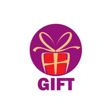 vektör logo kutusu hediyeler ile