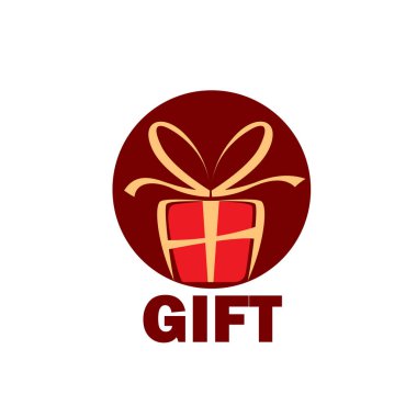 vektör logo kutusu hediyeler ile