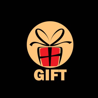 vektör logo kutusu hediyeler ile