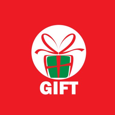 vektör logo kutusu hediyeler ile