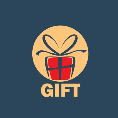 vektör logo kutusu hediyeler ile