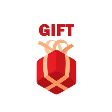 vektör logo kutusu hediyeler ile