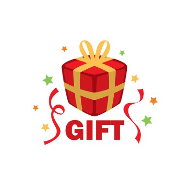 vektör logo kutusu hediyeler ile