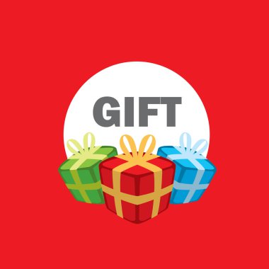vektör logo kutusu hediyeler ile