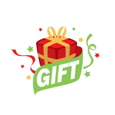 vektör logo kutusu hediyeler ile