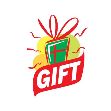 vektör logo kutusu hediyeler ile
