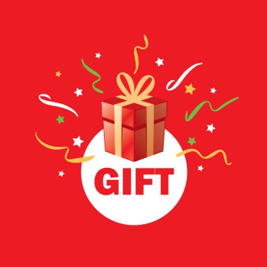 vektör logo kutusu hediyeler ile