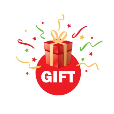 vektör logo kutusu hediyeler ile