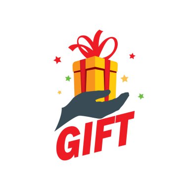 vektör logo kutusu hediyeler ile