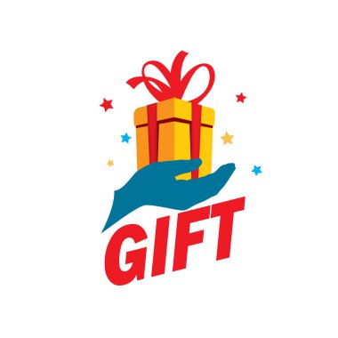 vektör logo kutusu hediyeler ile
