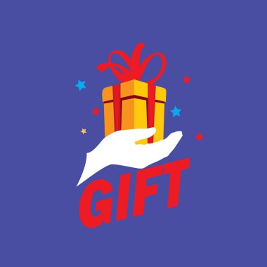 vektör logo kutusu hediyeler ile