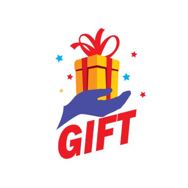 vektör logo kutusu hediyeler ile