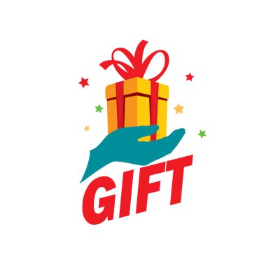 vektör logo kutusu hediyeler ile