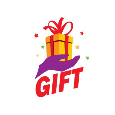 vektör logo kutusu hediyeler ile
