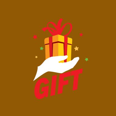 vektör logo kutusu hediyeler ile