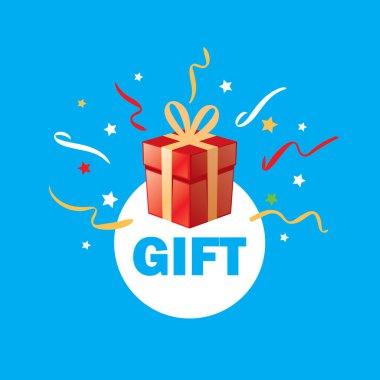 vektör logo kutusu hediyeler ile