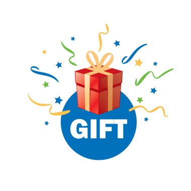 vektör logo kutusu hediyeler ile