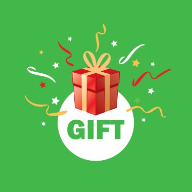 vektör logo kutusu hediyeler ile