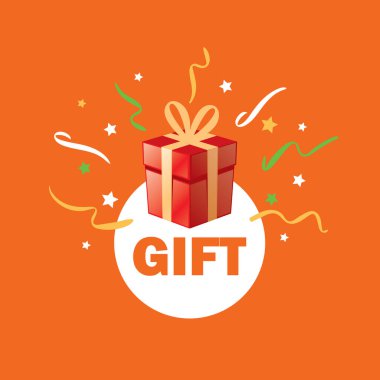 vektör logo kutusu hediyeler ile