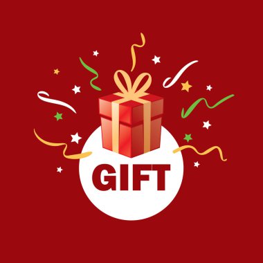 vektör logo kutusu hediyeler ile