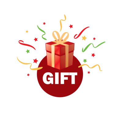 vektör logo kutusu hediyeler ile