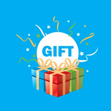 vektör logo kutusu hediyeler ile