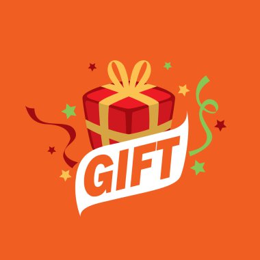 vektör logo kutusu hediyeler ile