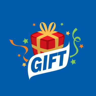vektör logo kutusu hediyeler ile