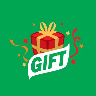 vektör logo kutusu hediyeler ile
