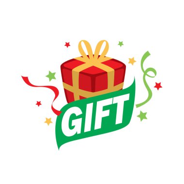 vektör logo kutusu hediyeler ile