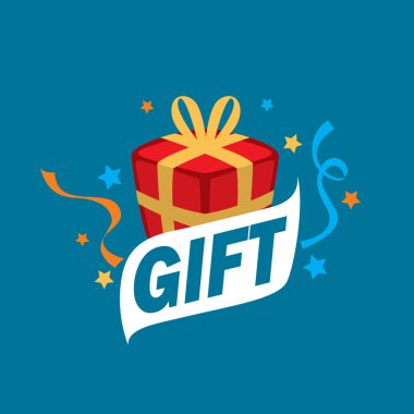 vektör logo kutusu hediyeler ile